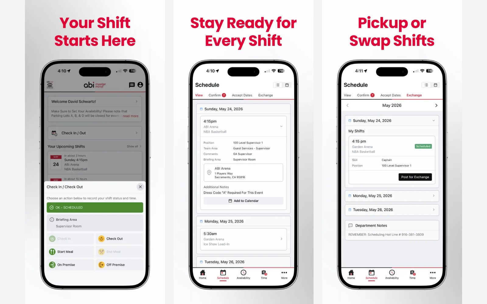ABI MasterMind staff app screens from ABI's public App Store listing