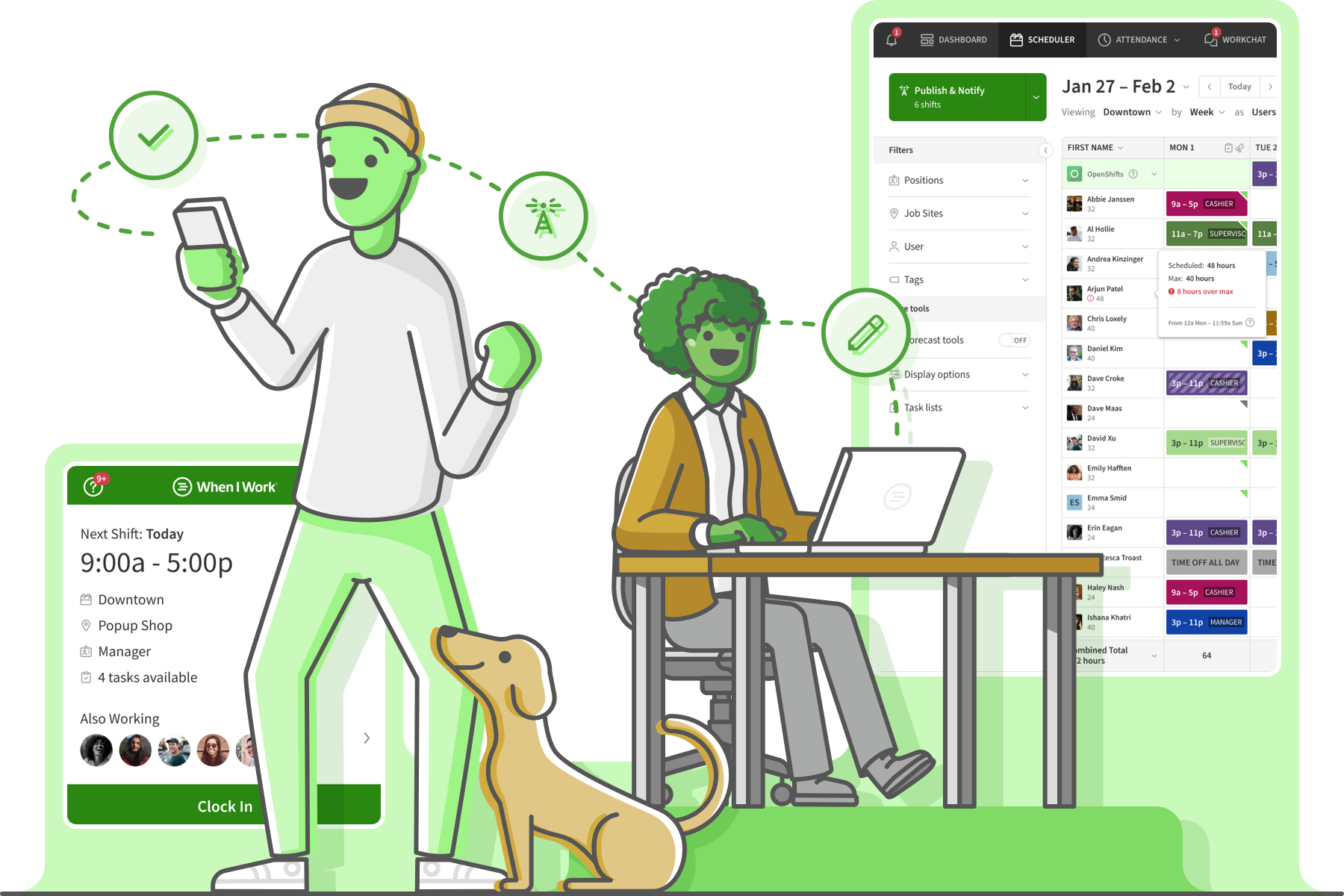 When I Work product visual from When I Work's public website