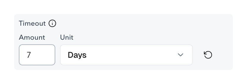 Teambridge workflow timeout configuration
